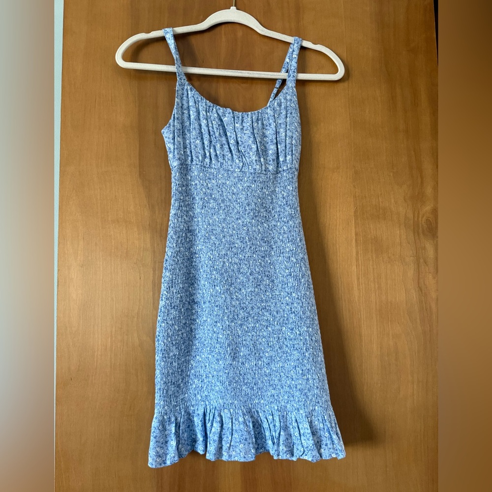 A&F Floral Blue Smocked Dress *NWT*